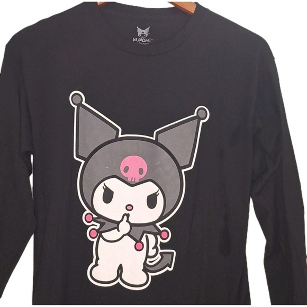 Sanrio Kuromi T-Shirt Size Small  black Kuromi long Sleeve Tee S